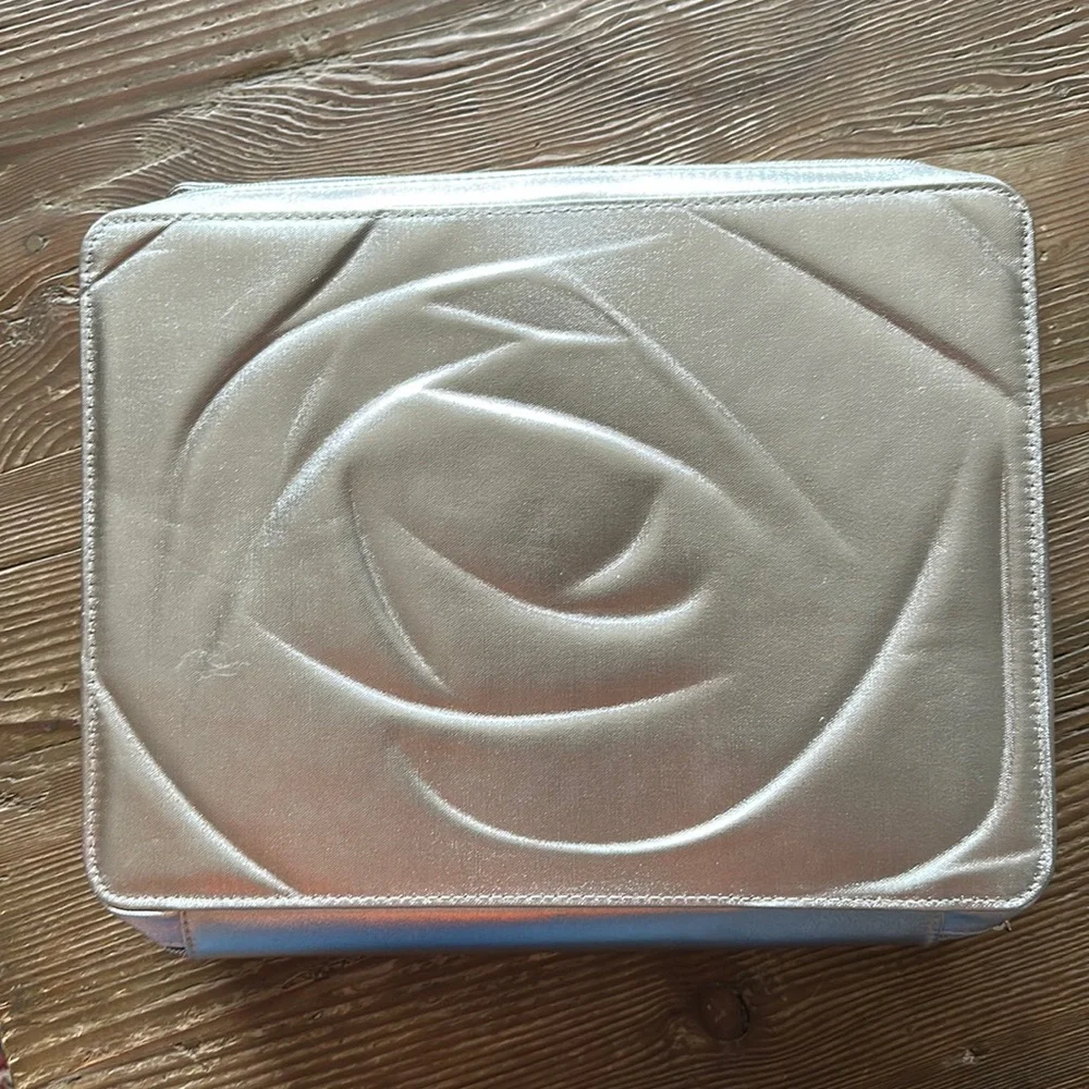New Lancôme limited edition Gold Large Makeup Bag 10” x 13”